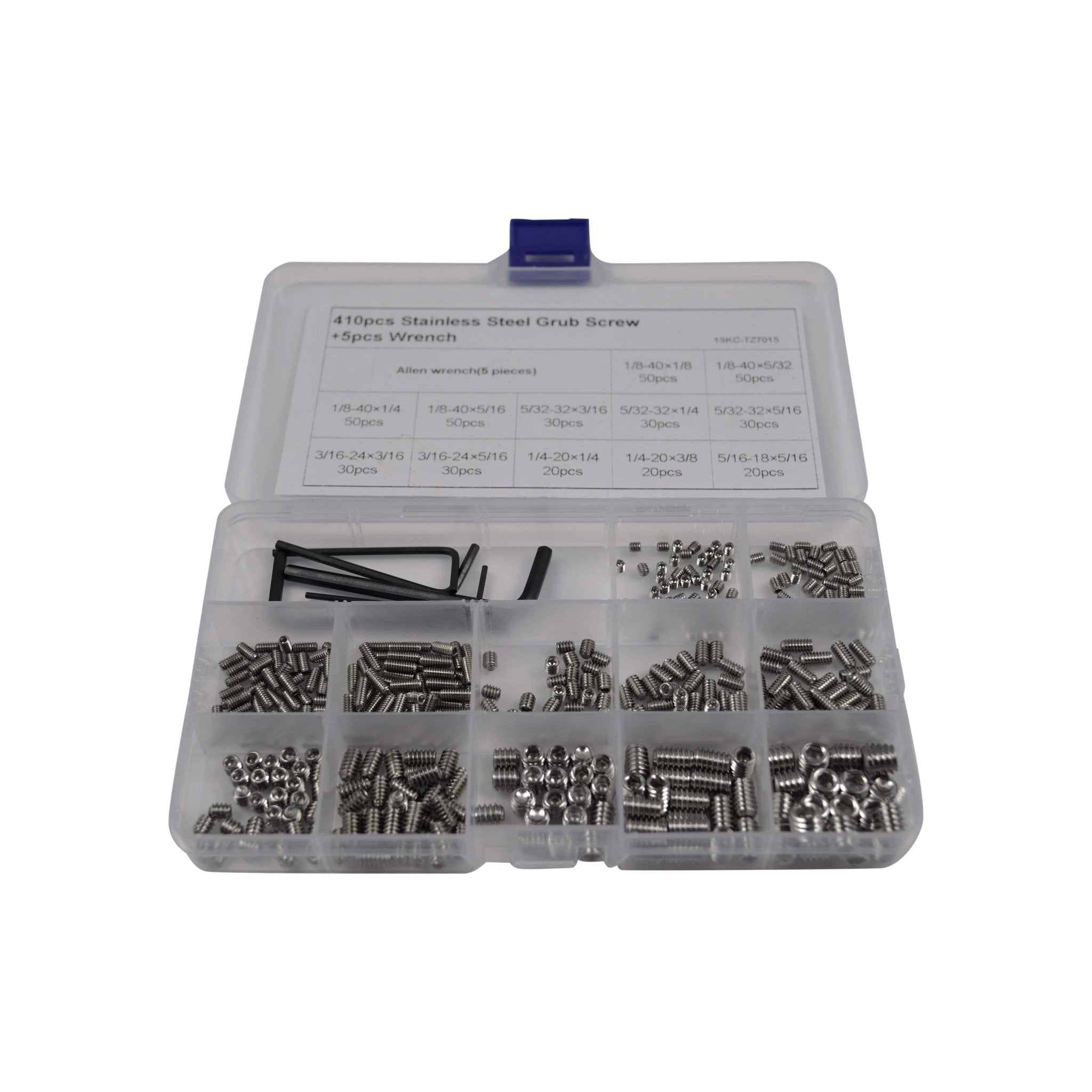 410pc Imperial Stainless Steel Grub Screw Grab Kit Assortment - Twin Eagle Imports
