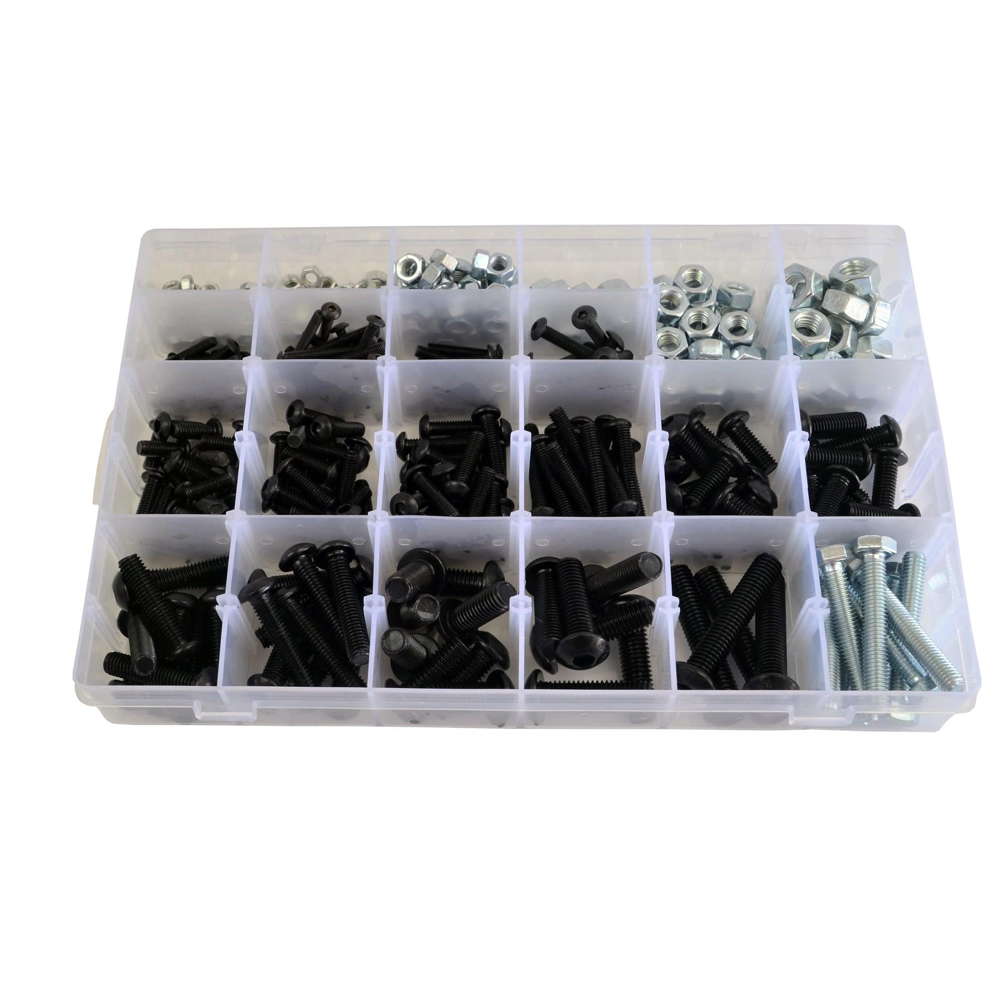 425pc Button Head Cap Screw Bolts Grab Kit - Twin Eagle Imports