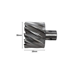 50 x 25mm D.O.C HSS Weldon Shank Annular Cutter - Twin Eagle Imports