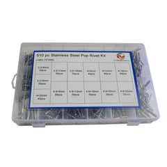510pc 304 Stainless Steel Pop Rivit Grab Kit - Twin Eagle Imports