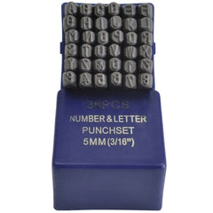 5mm Letter and Number Stamp Punch 36 Piece - Twin Eagle Imports