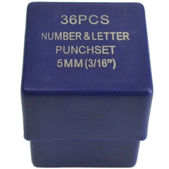 5mm Letter and Number Stamp Punch 36 Piece - Twin Eagle Imports
