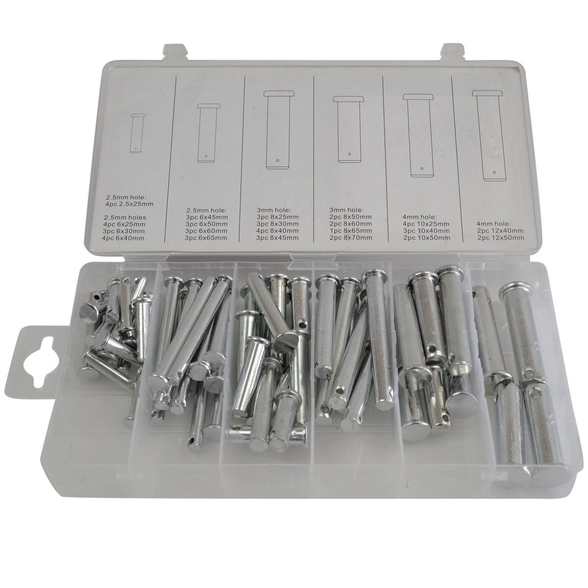 60pc Metric Clevis Pins Grab Kit - Twin Eagle Imports