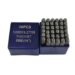 6mm Letter and Number Stamp Punch 36 Piece - Twin Eagle Imports