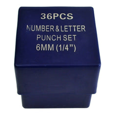 6mm Letter and Number Stamp Punch 36 Piece - Twin Eagle Imports