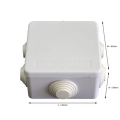 85x85x50 mm ABS Plastic IP55 Waterproof Junction Box - Twin Eagle Imports