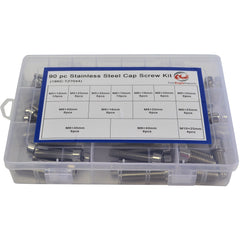 90pc Stainless Steel Cap Screw Bolt Assortment Grab Kit - Twin Eagle Imports