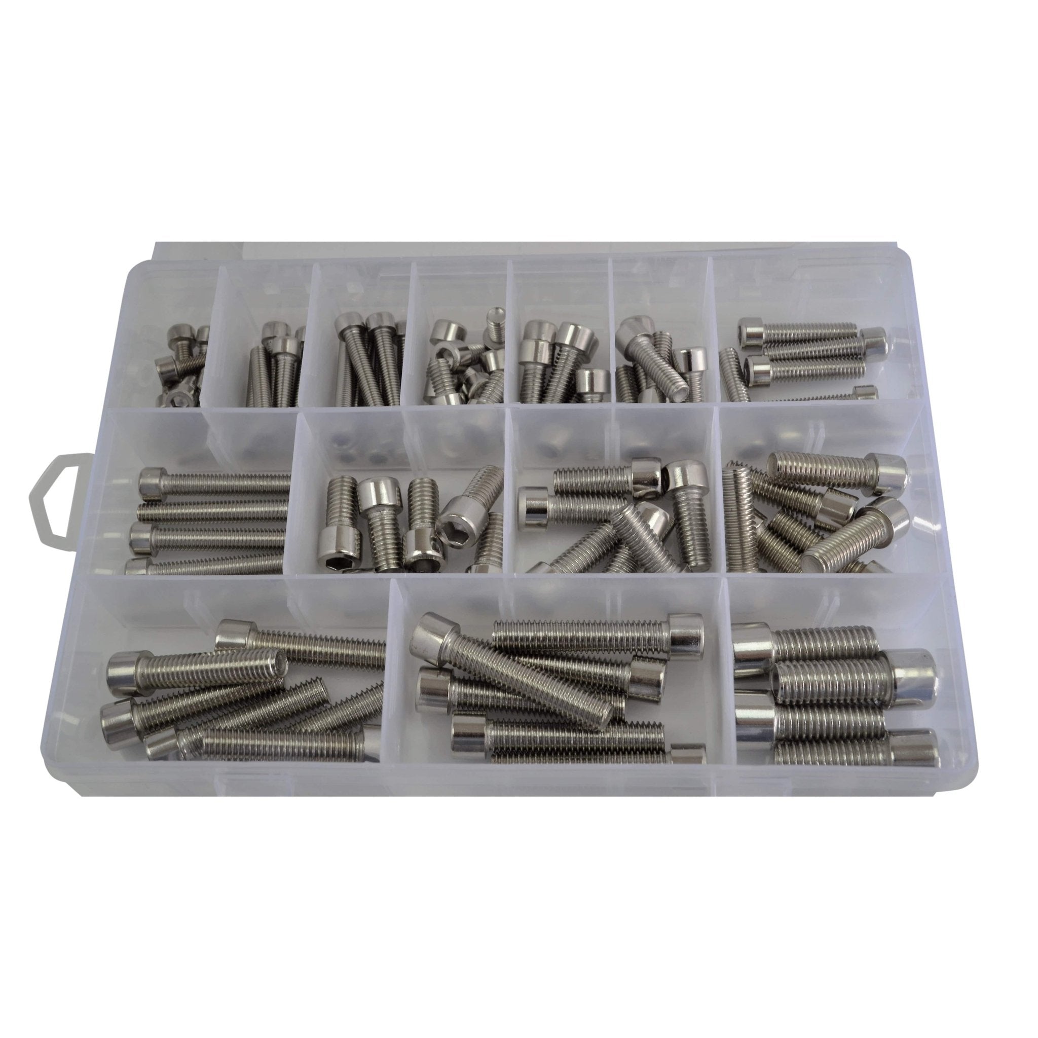 90pc Stainless Steel Cap Screw Bolt Assortment Grab Kit - Twin Eagle Imports