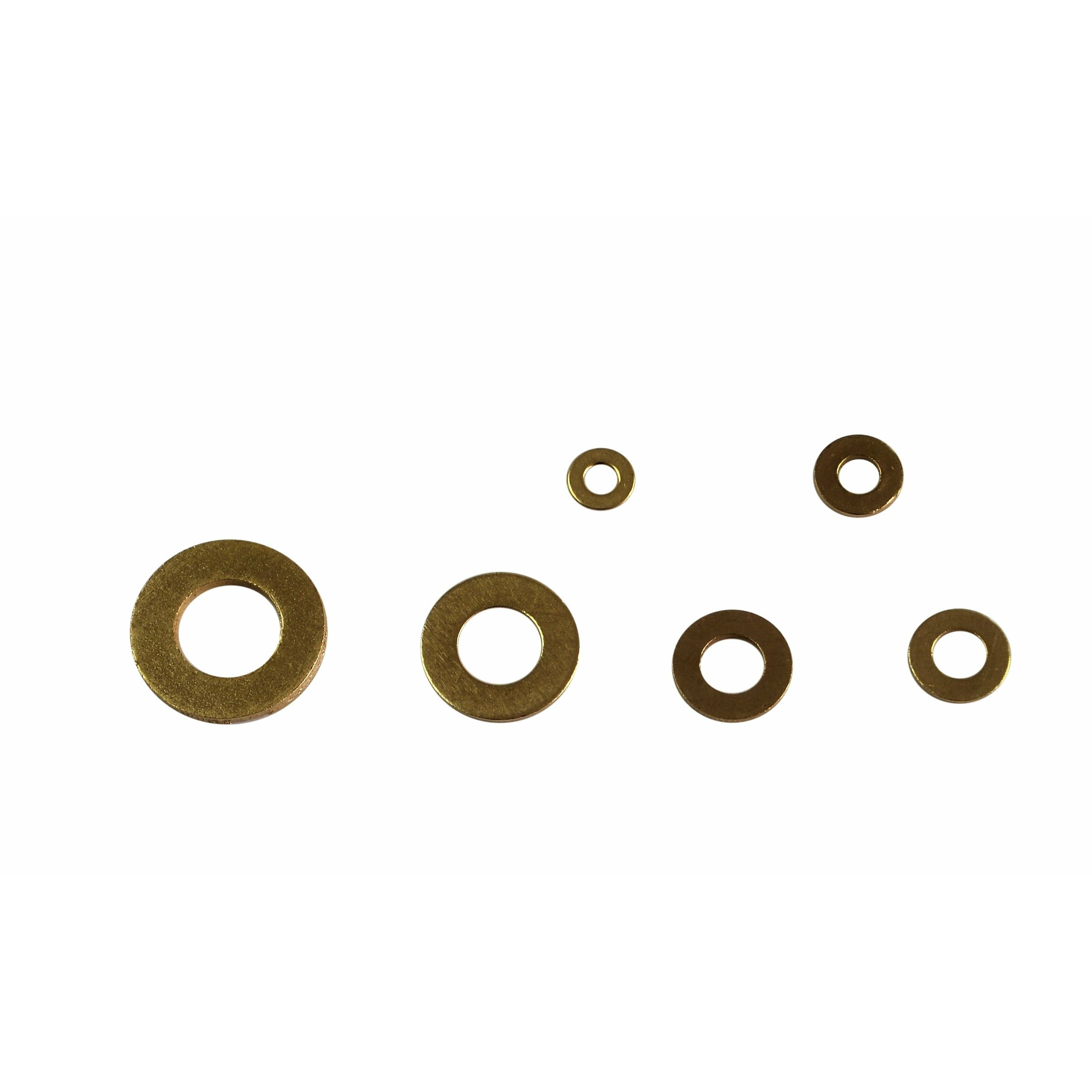 280 Piece Hex Metric Brass Nut and 250 Piece Brass Washers Grab Kit Assortment