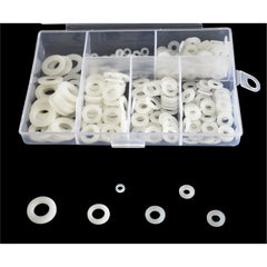 nylon washer grab kit assortment size metric M3  M4 M5 M6 M8  M10 330piece pc set elictrical supplies industrial equipment  