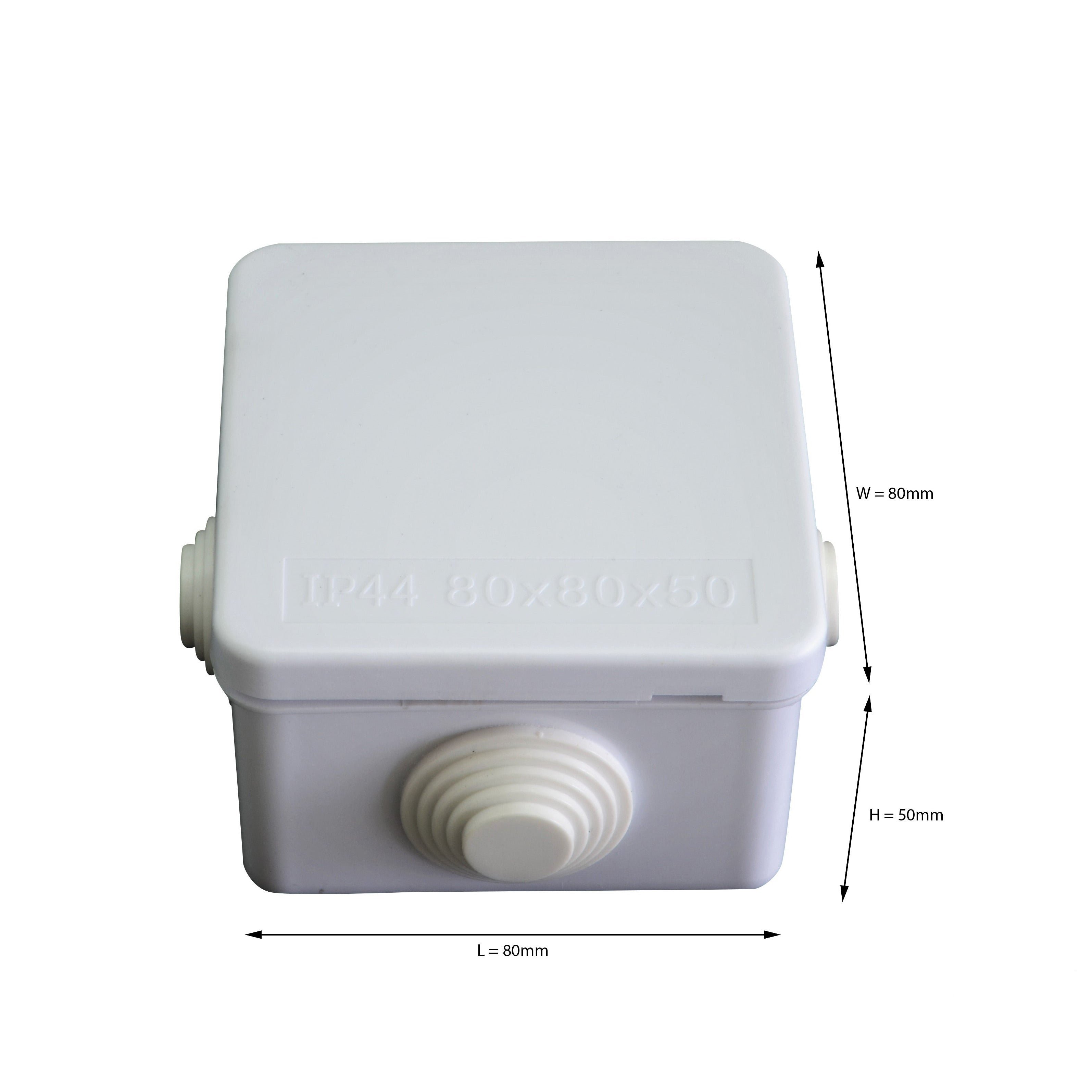 80x80x50 mm ABS Plastic IP44 Waterproof Junction Box