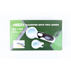 Insize Magnifiers w/ 2 Lenses 6X & 10X Series 7522-610