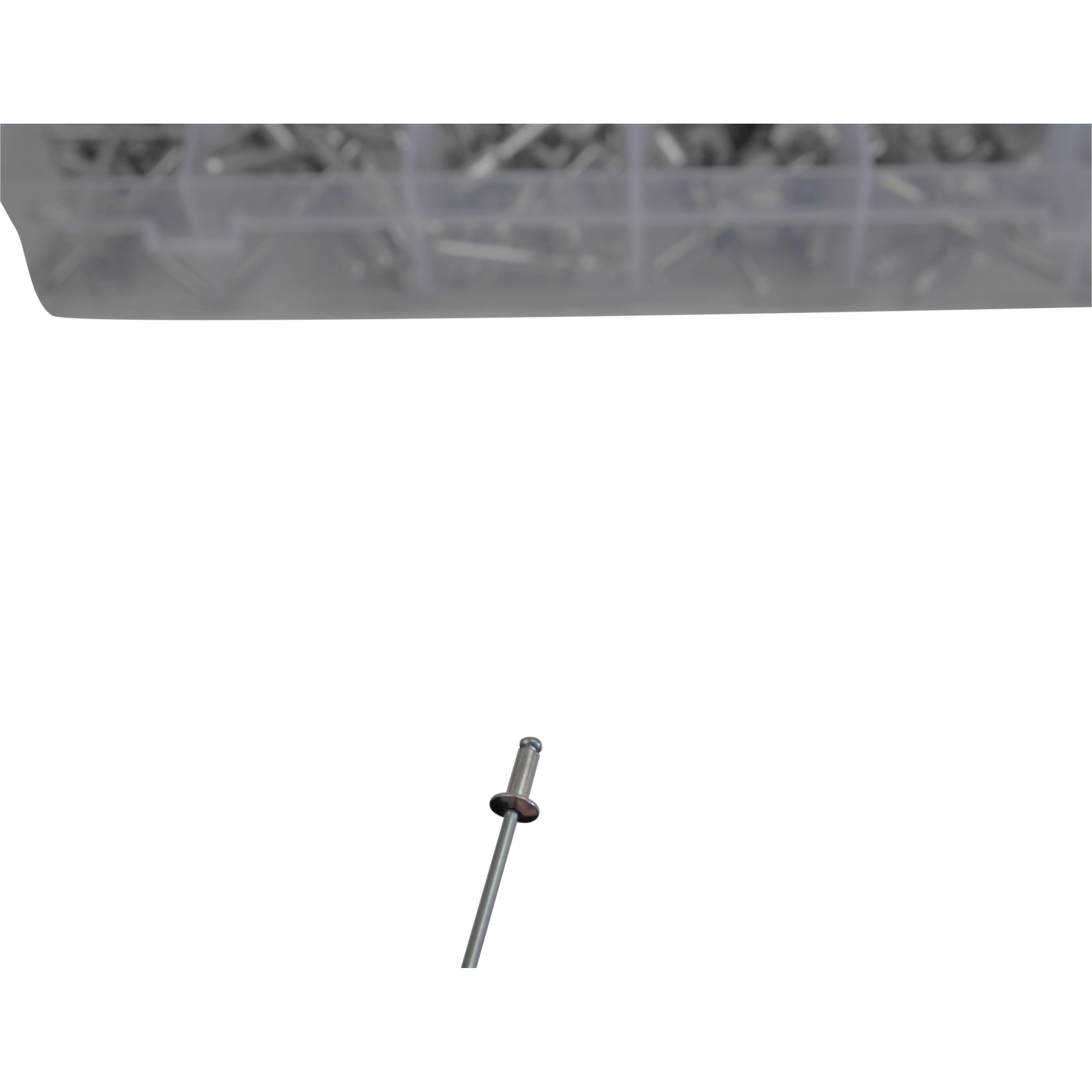 510 piece Aluminium Pop Rivet Grab Kit Assortment 6mm to 30mm stalk size  