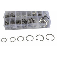 340 piece 304 Stainless Steel Internal External Snap RingCirclip Grab Kit Assortment