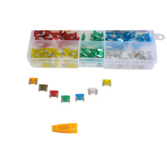 140 Piece Mini Micro Low Profile Car Auto Fuse Kit 5 Amp up to 30 Amp Grab Kit Assortment