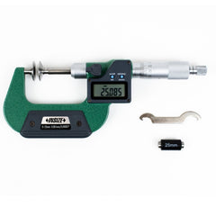 Insize Digital Spindle Disc Micrometer 0-25mm Range Series 3594-25A