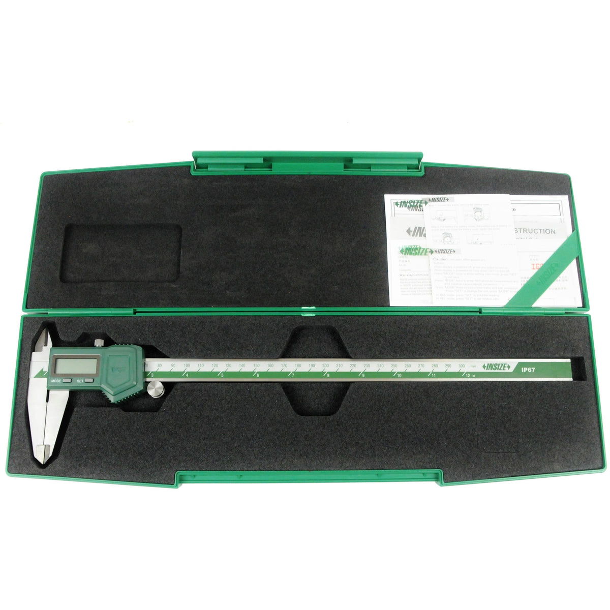 Insize IP57 Digital Caliper 0-300mm/0-12" Range Series 1118-300B