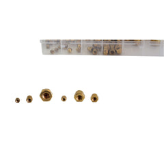 Hex Brass Dome Nut Grab Kit Assortment 122 Piece M3 M4 M5 M6 M8 M10 