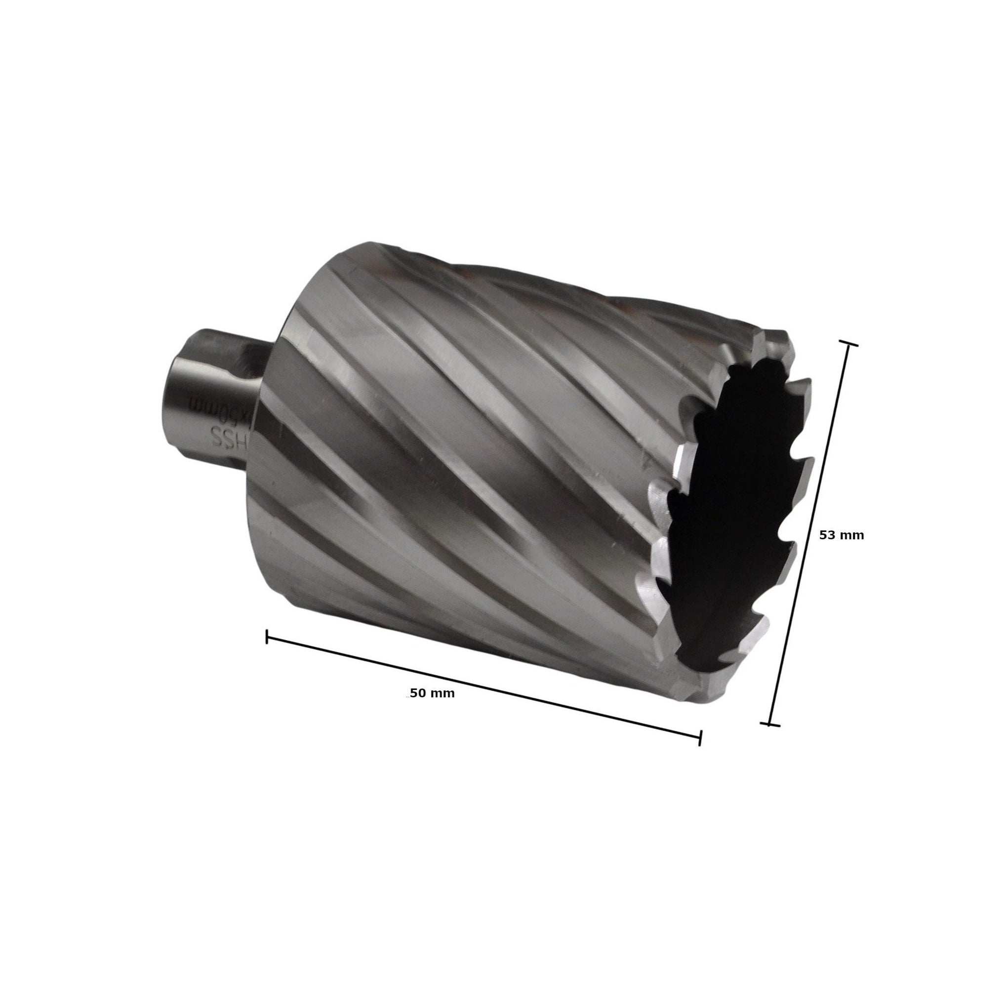 annular cutter 53x50mm HSS CNC broach cutter universal shank rotabroch slugger industrial metalwork supplies 