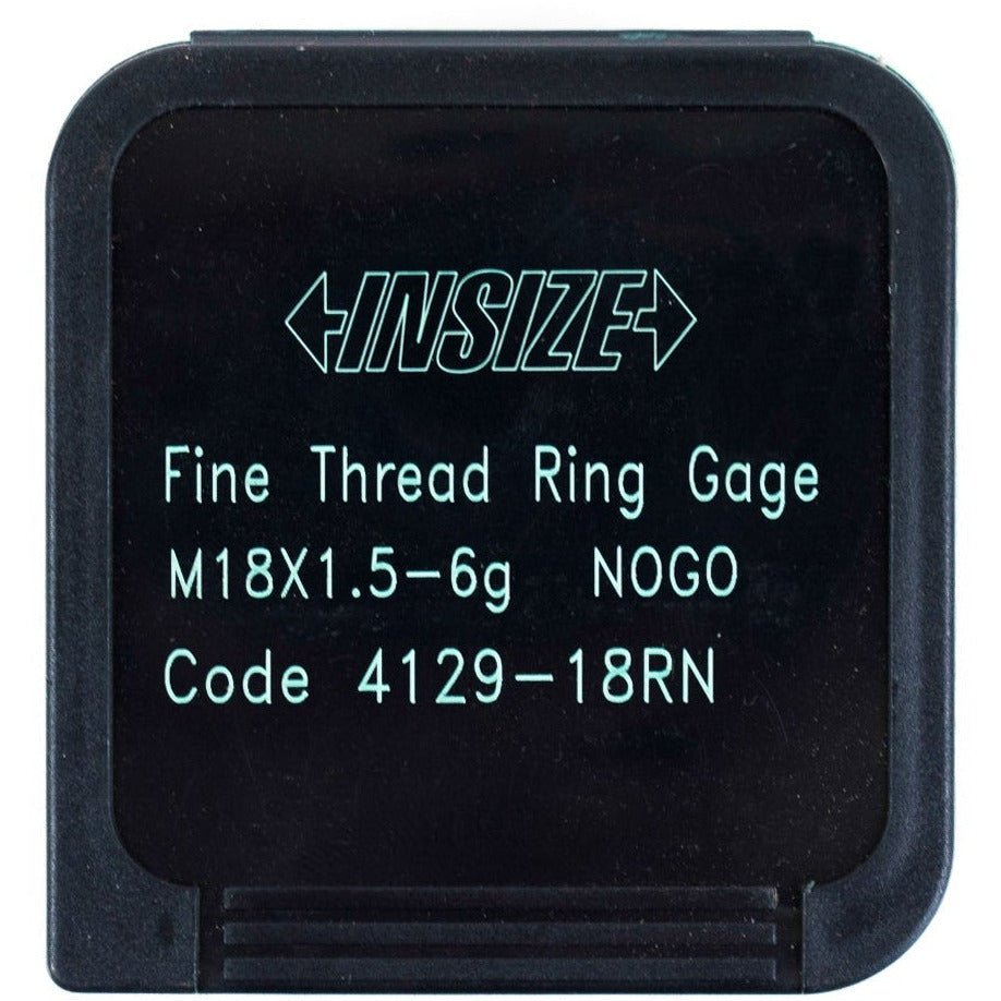 Insize NOGO Thread Ring Gauge M18X1.5 Series 4129-18RN