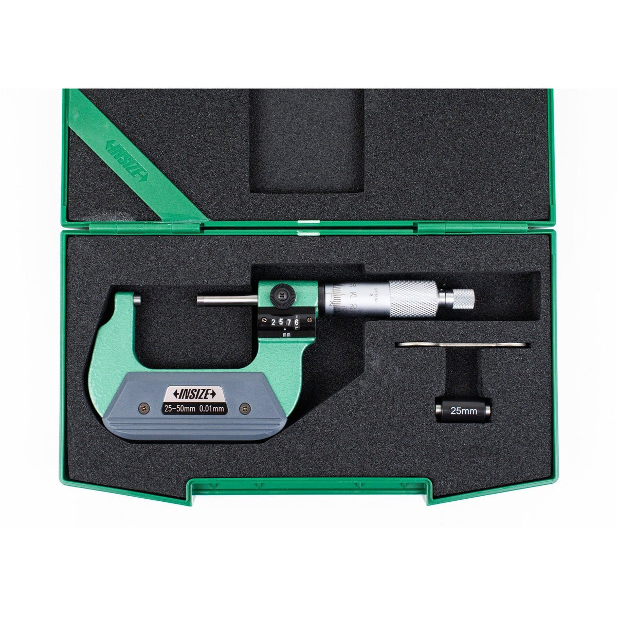 Metric Insize 25-50mm Outside Micrometer With Analog Counter 3400-50