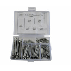 230 Piece Cotter Pin & 150 Piece Metric R Pin Clip Grab Kit Assortment