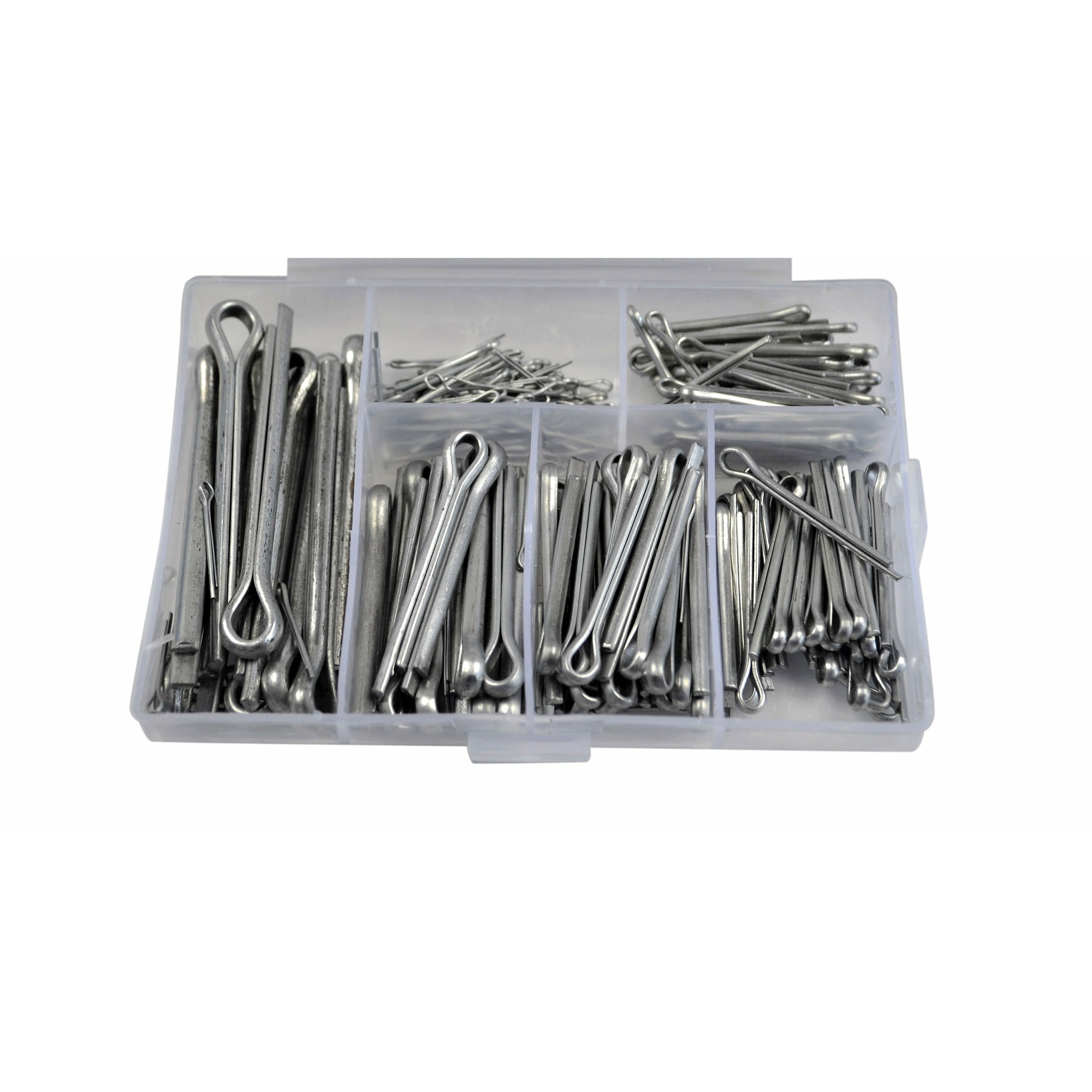 60 Piece Clevis Pin Kit & 230 Piece Cotter Pin Grab Kit Assortment
