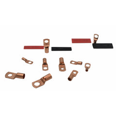 120 Piece Large Gauge Copper Lug Terminal Grab Kit Assortment