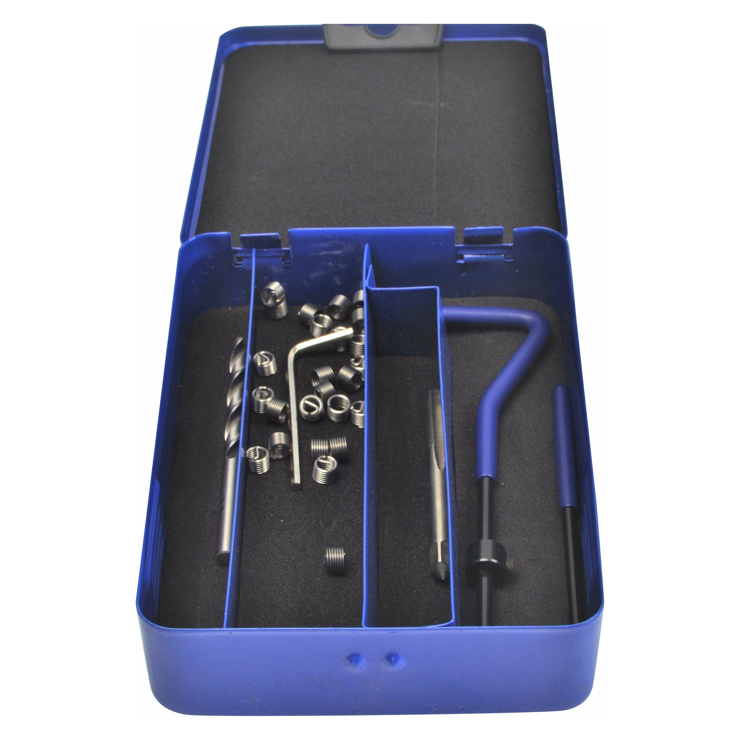 Thread Insert Repair Kit Tap and Drill bit Helicoil Kit M5 x 8 with Storage Case