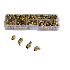 brass metric grease nipple grab kit assortment 135 piece set workshop supplies hand tools fastners and hardware 