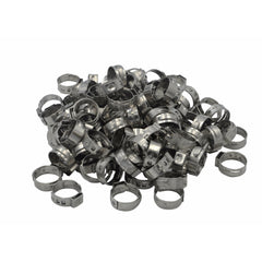 100 Piece 304 Stainless Steel 13.5-16.2mm Ear Hose Clamp Grab Kit Assortment