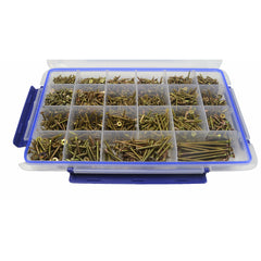 1800 pc WOOD SCREW GRAB KIT ASSORTMENT