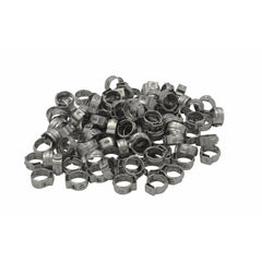 100 Piece 304 Stainless Steel 7.3-9mm Ear Hose Clamp Grab Kit Assortment