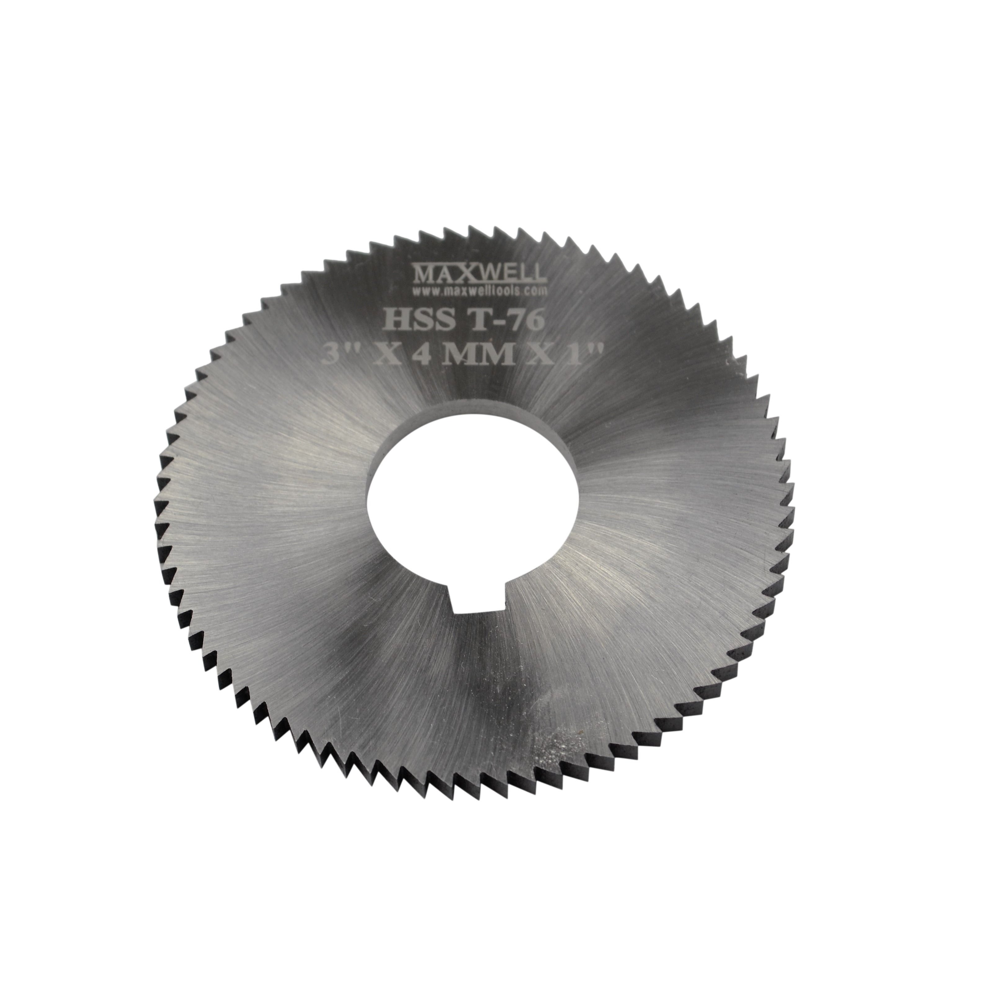 maxwell HSS milling slotting slitting saw cutter 3"x4mmx1" CNC metal work industria