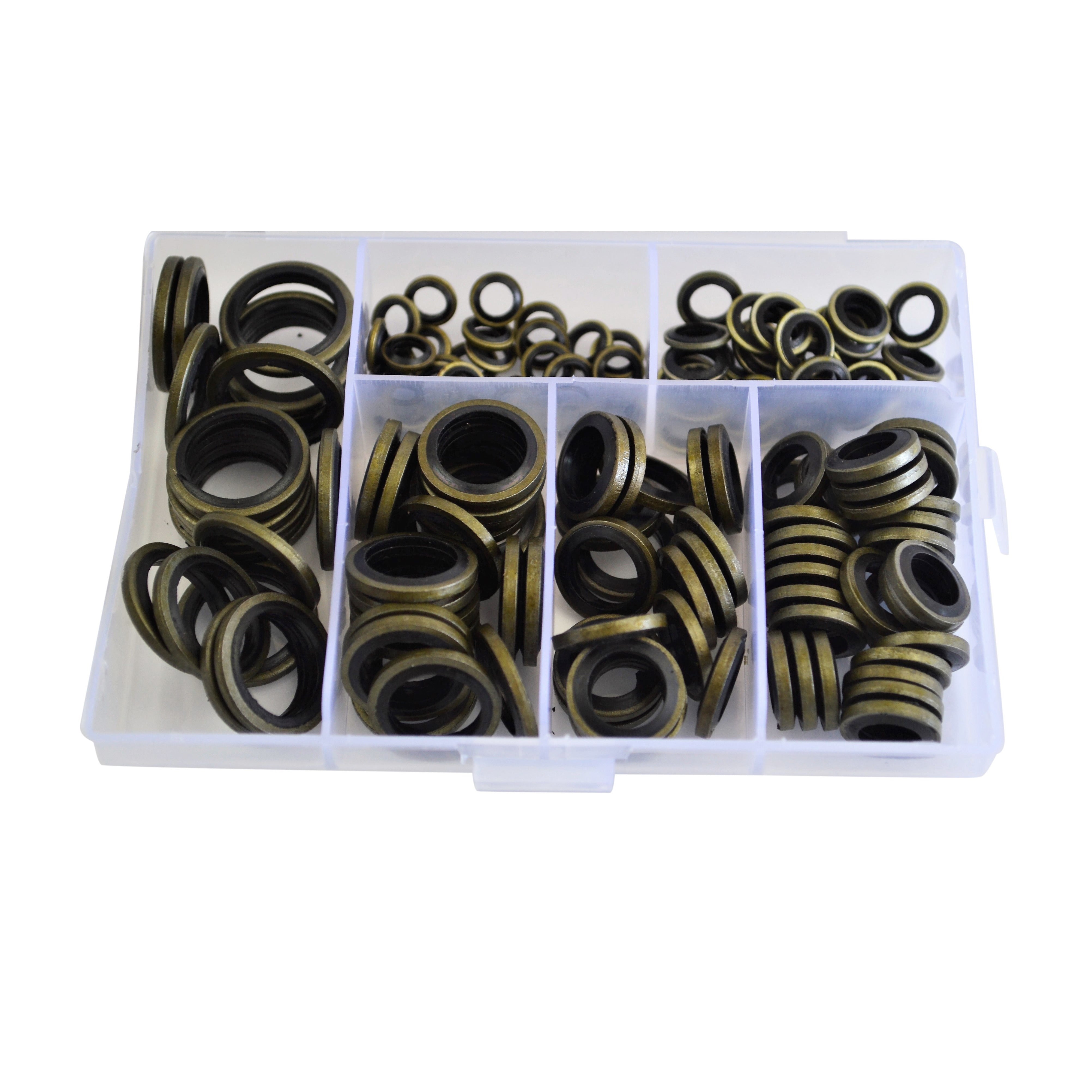 assorted bonded seals dowty washers kit metric set 150pc