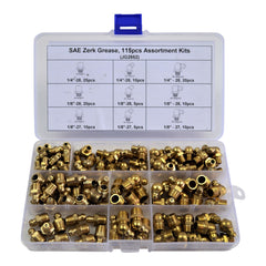 560pc grease nipples steel brass fittings imperial metric grease dust caps set accessories tool parts