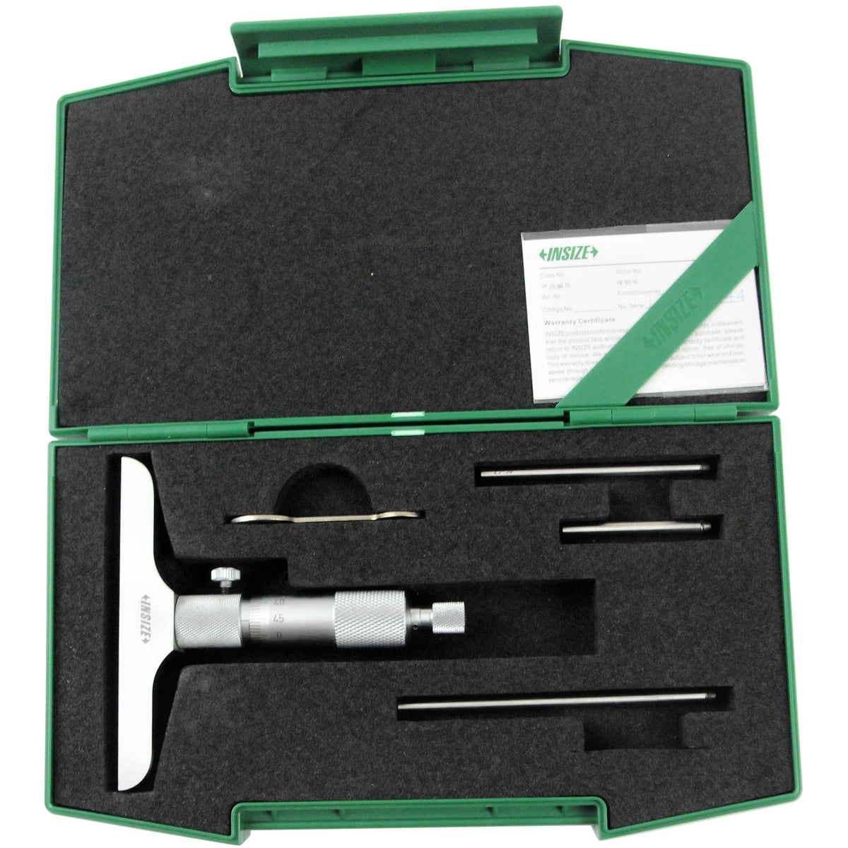 Insize Metric Depth Micrometer 0-75mm Range Series 3240 - 75