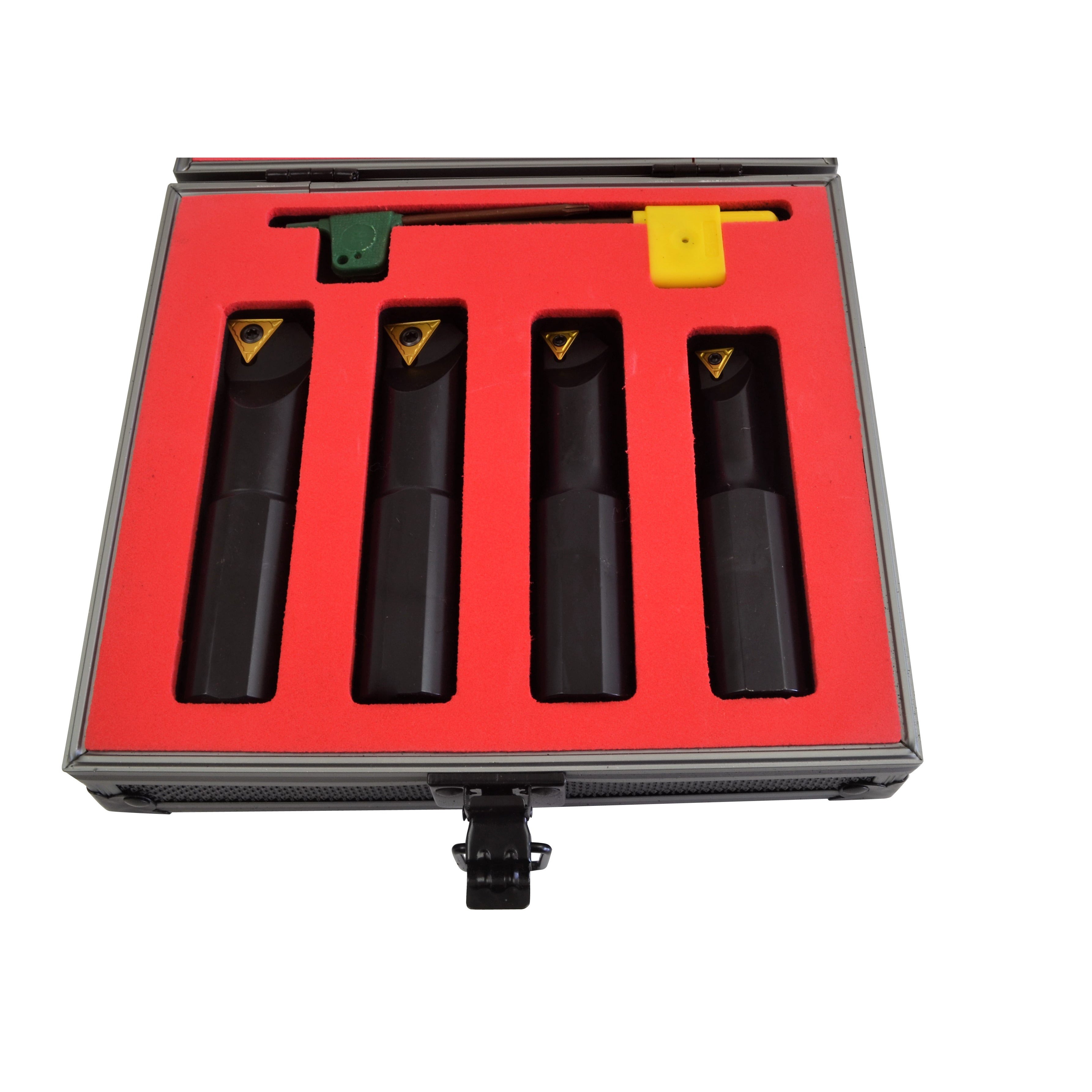 harlingen TiN carbide indexable stubby boring bars 25mm shank bar 4 pc set kit cnc industrail metalwork supplies