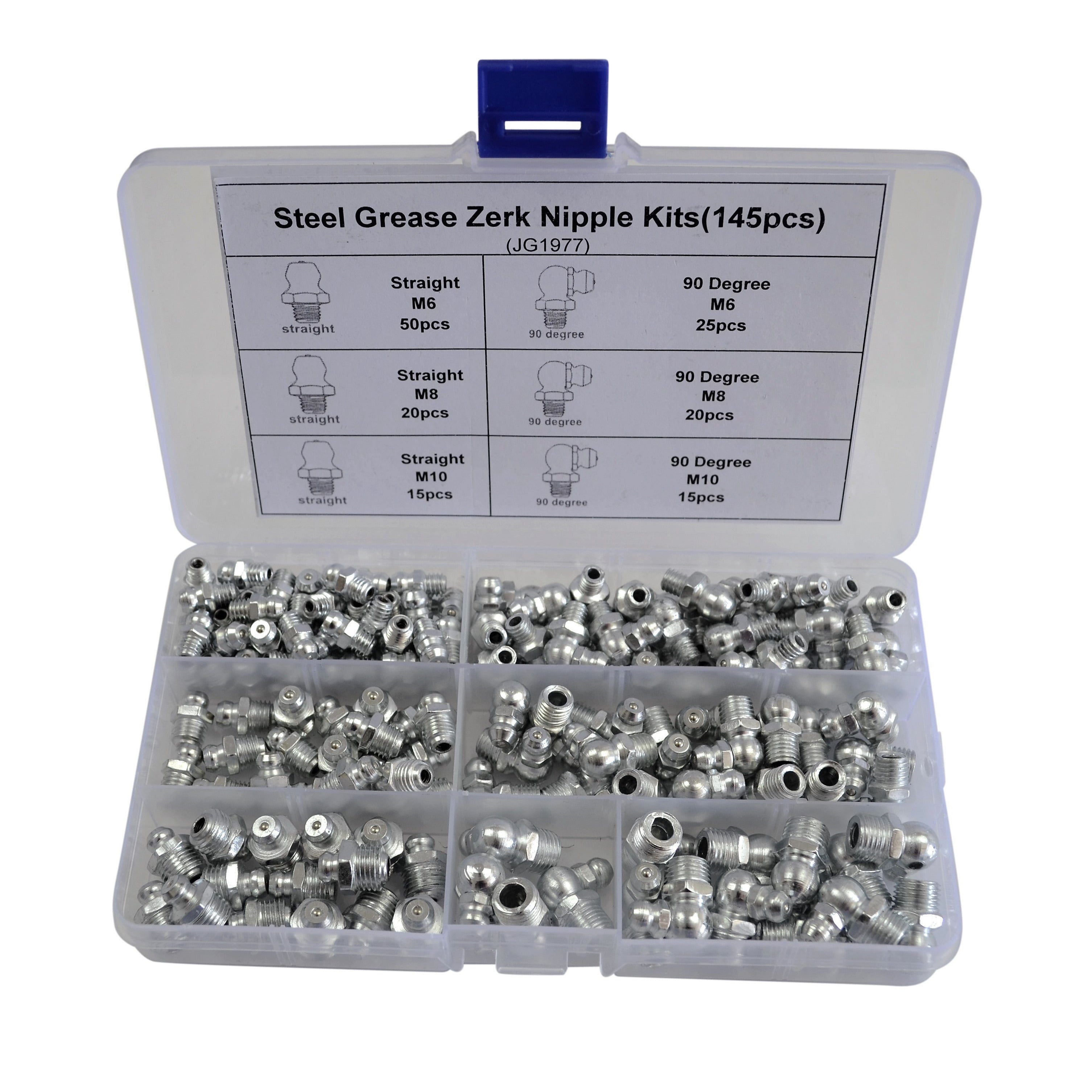 560pc grease nipples steel brass fittings imperial metric grease dust caps set accessories tool parts