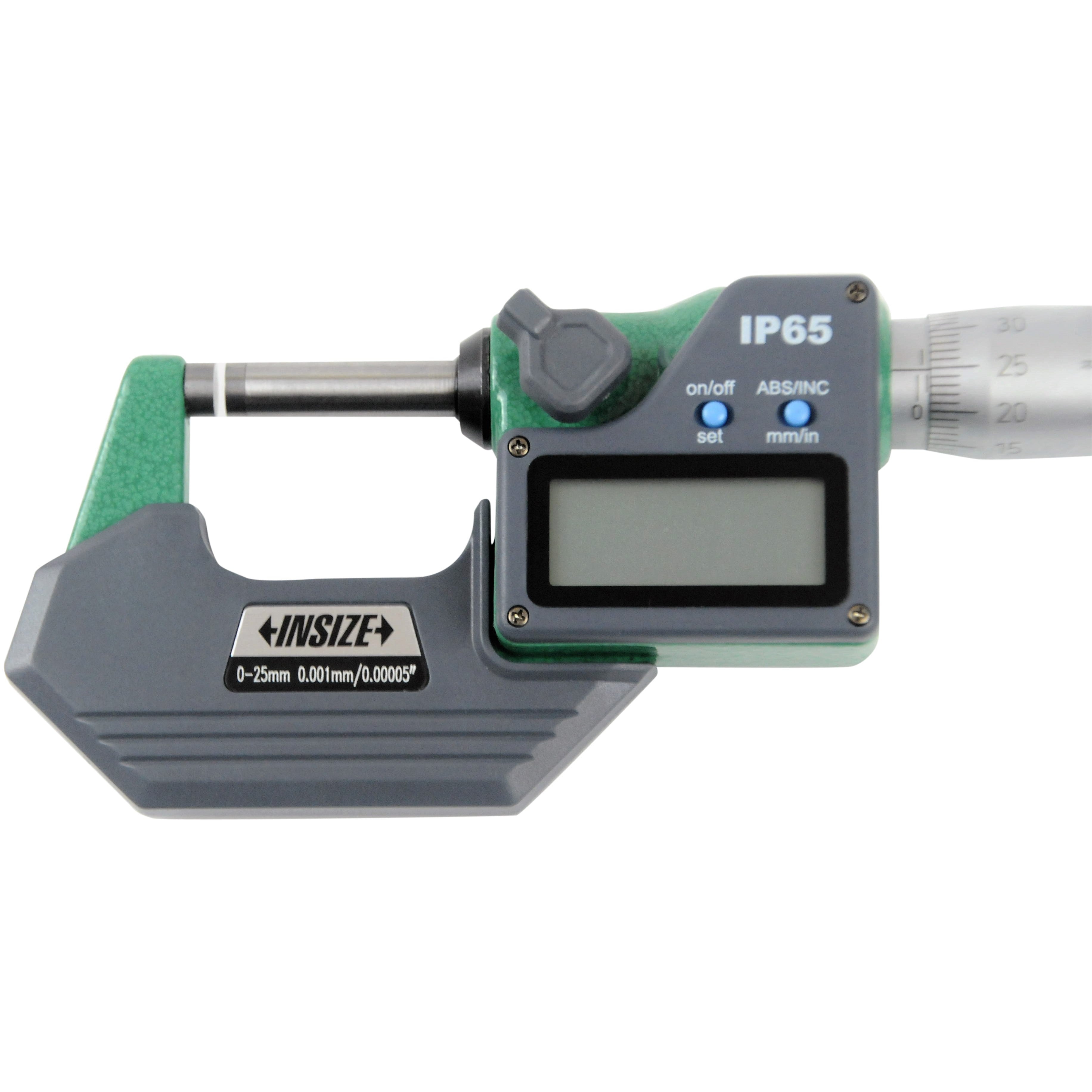 Insize IP65 Digital Outside Micrometer 0-25mm / 0-1" Range Series 3101-25A