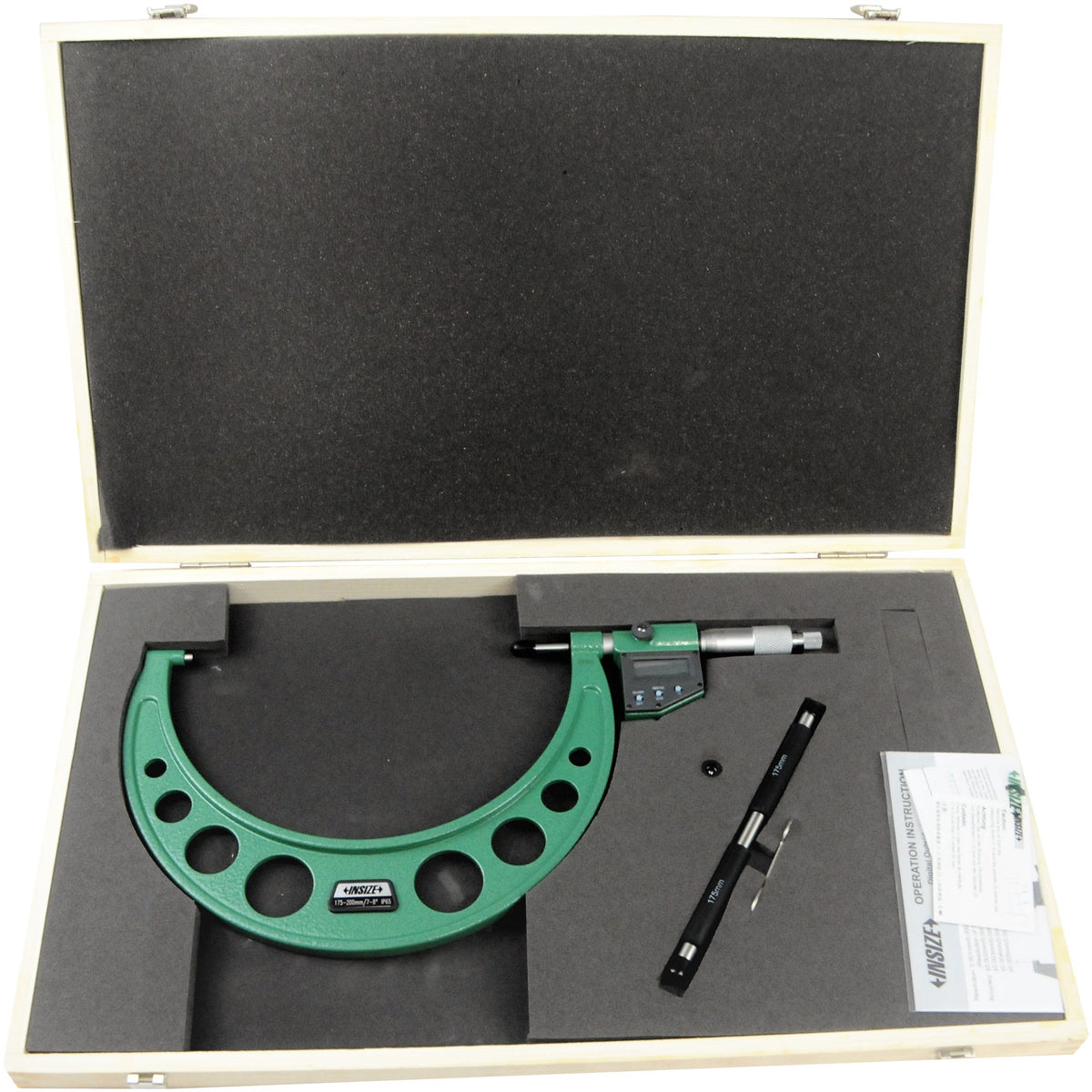 Insize IP65 Digital Outside Micrometer 175-200mm / 7-8 Range Series 3101-200A