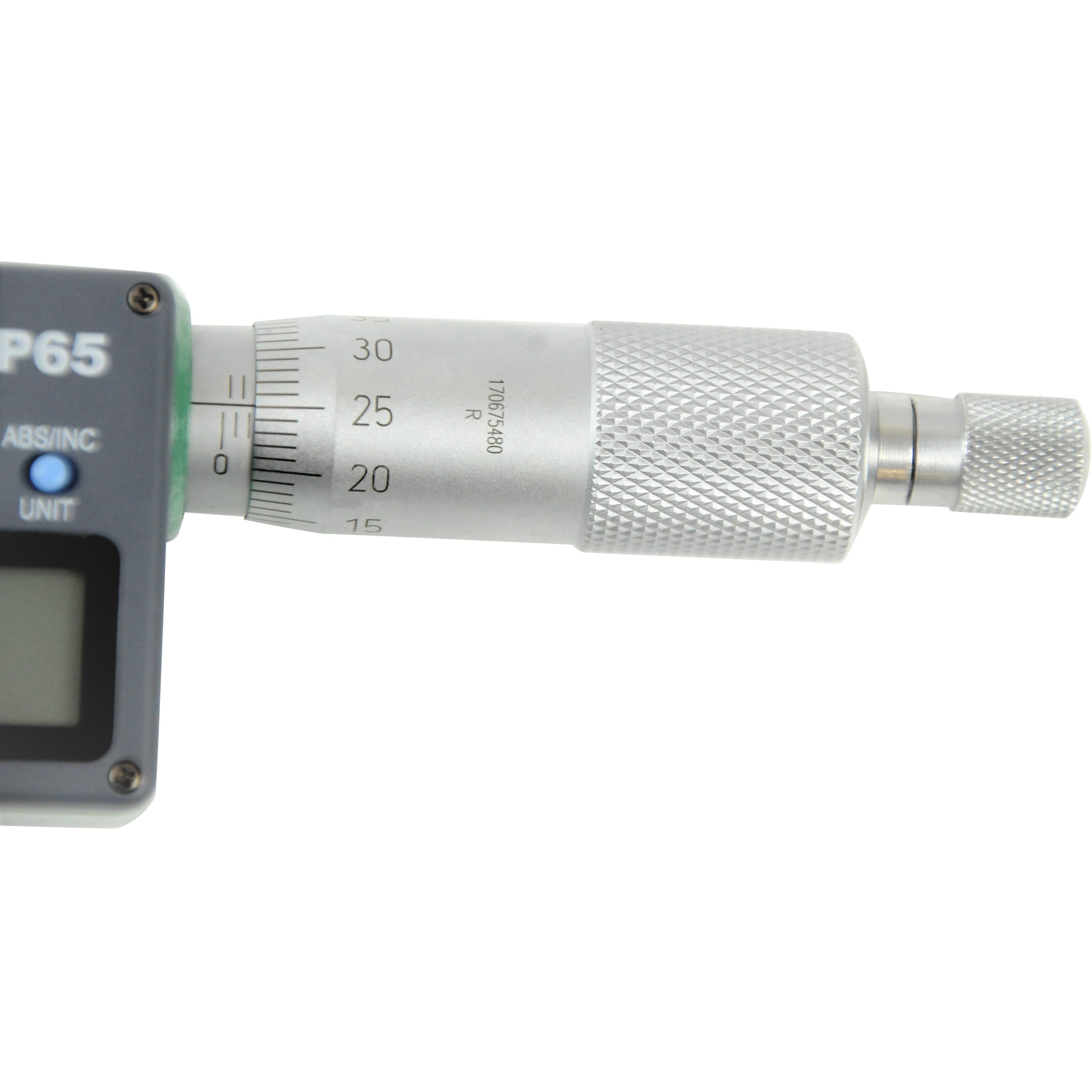 Insize IP65 Digital Outside Micrometer 0-25mm / 3-4" Range Series 3108-25A