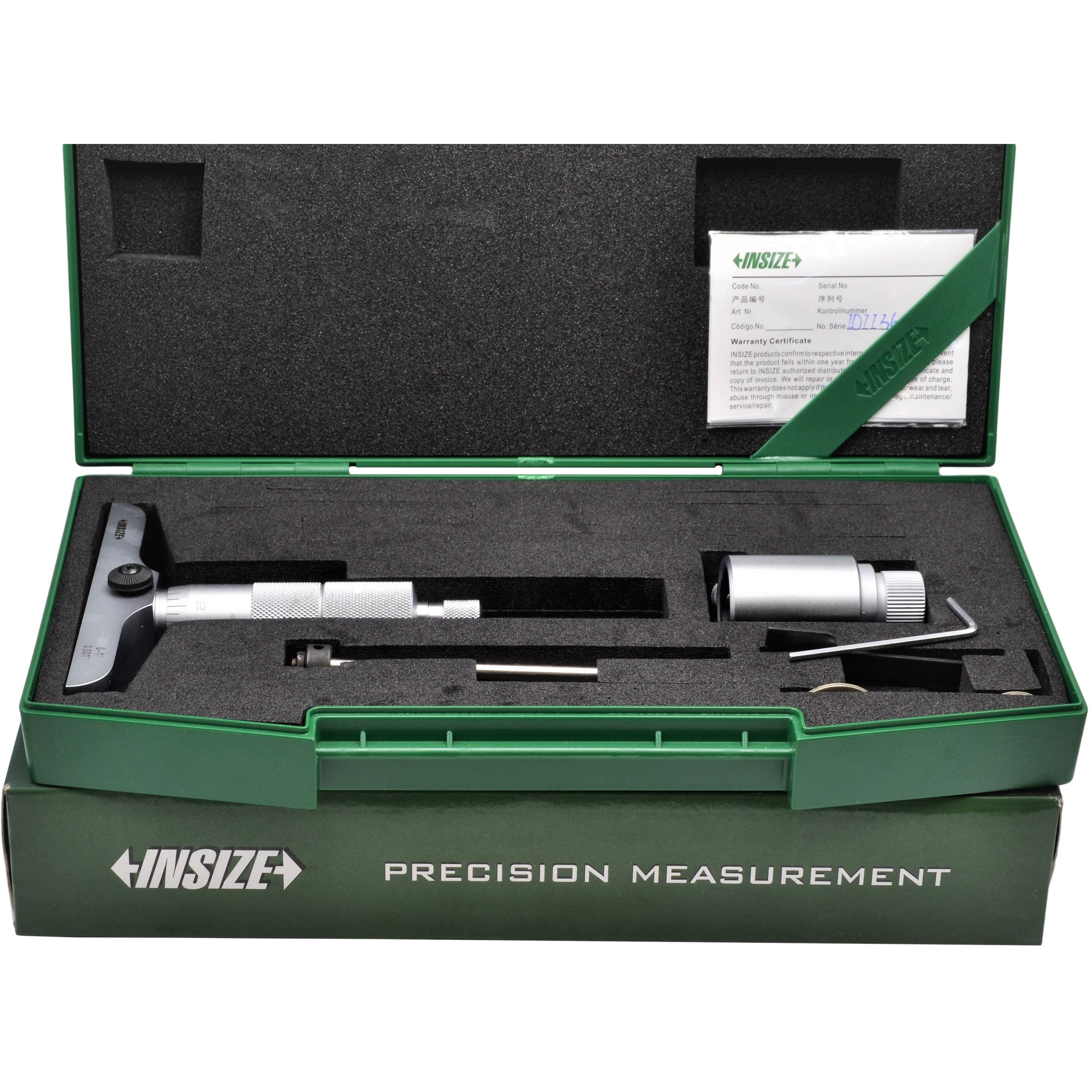 Insize Stabilized Imperial Depth Micrometer 0-1" Range Series 3241-1