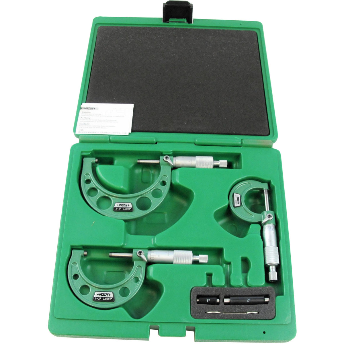 Insize Outside Micrometer Set 0-3" Range Series 3203-33A