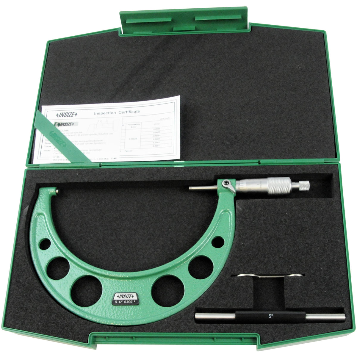 Insize Imperial Outside Micrometer 5-6" Range Series 3203-6A