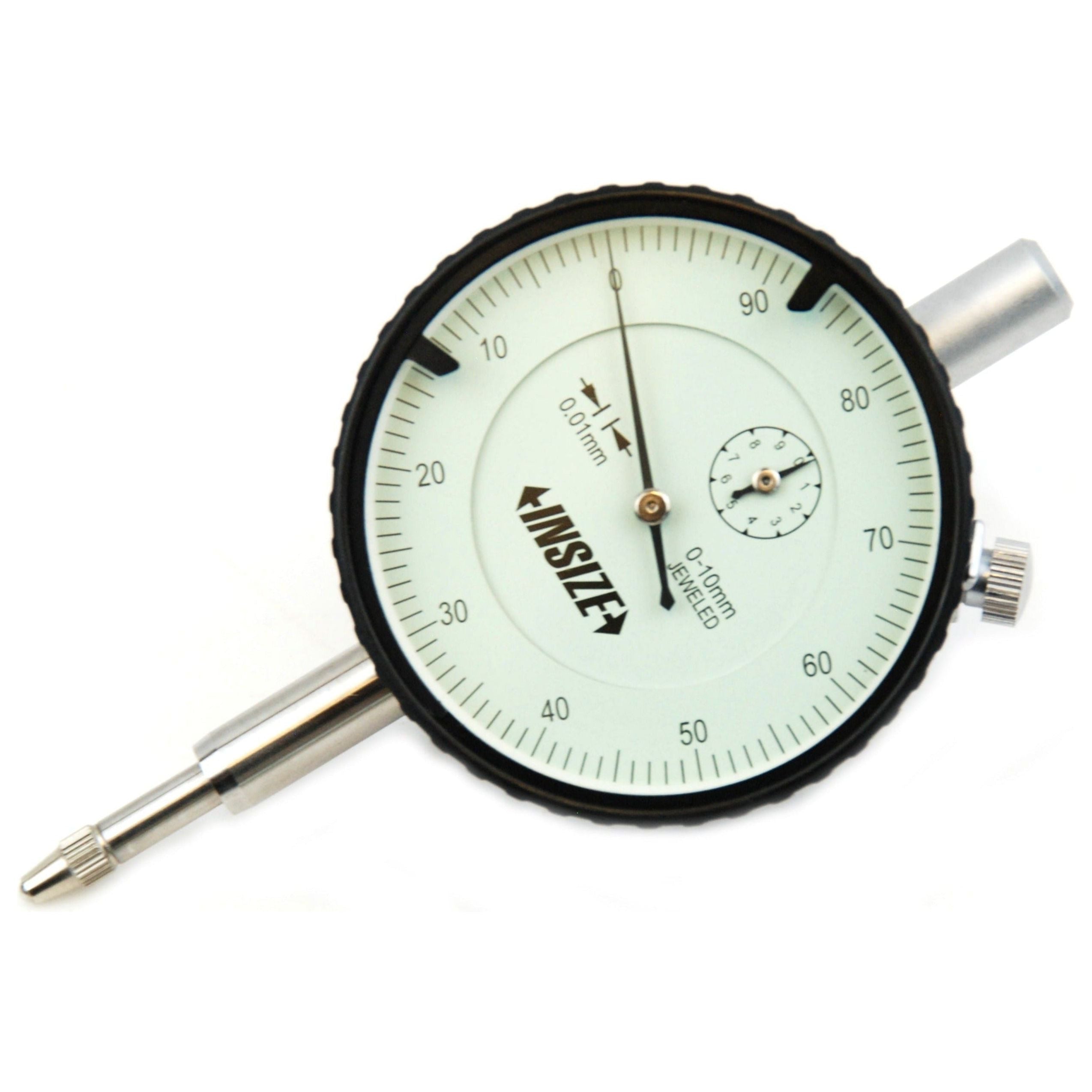 Insize Reverse Reading Dial Indicator 0-10mm x 0.01mm Range Series 2801-10