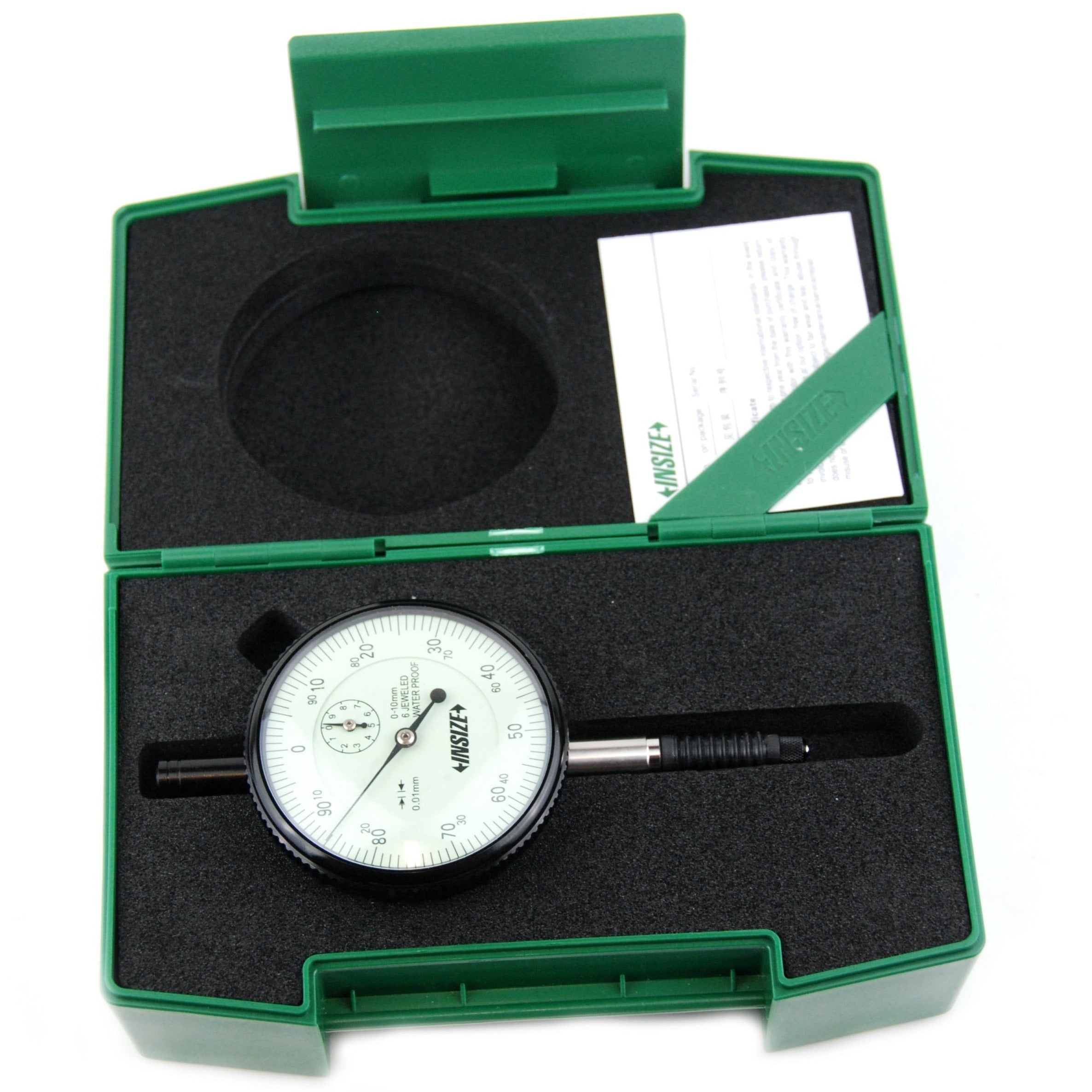 Insize Waterproof Dial Indicator 10mm Range Series 2324-10