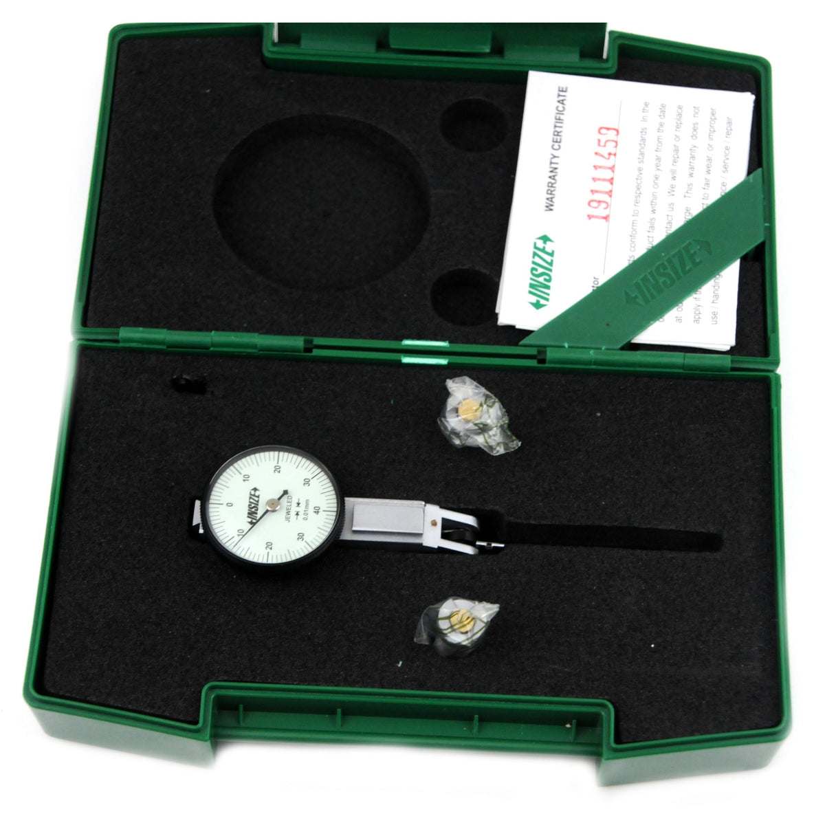 Insize Metric Dial Indicator 0.8 mm Range Series 2380-08