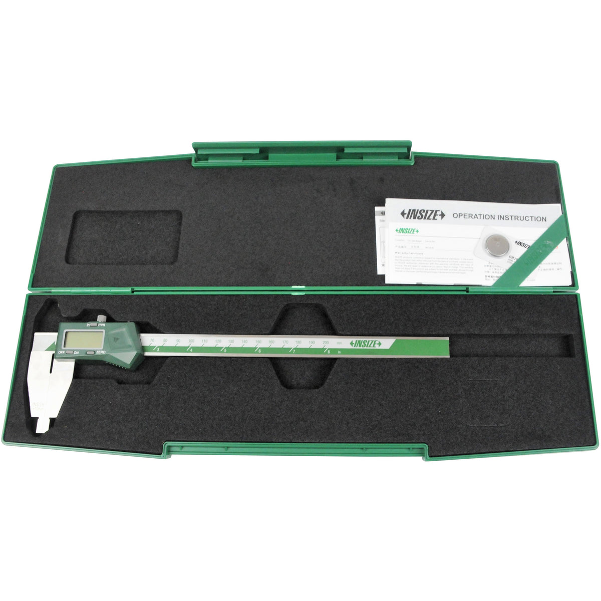 Insize Digital Caliper 0-200mm/0-8" Range Series 1170-200