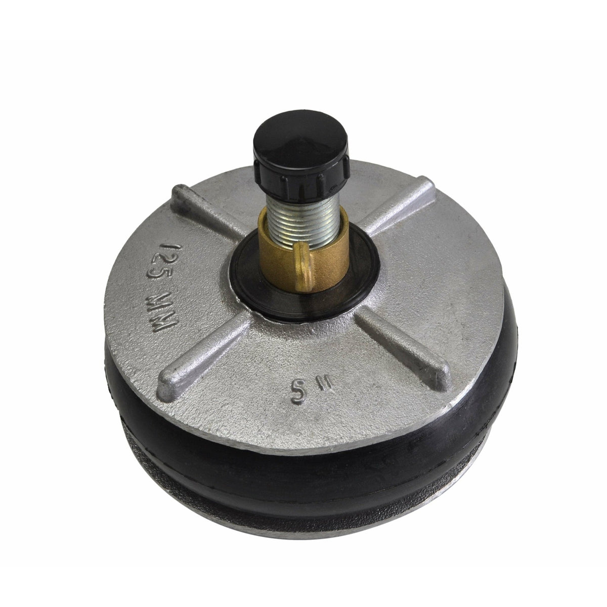 Aluminium Alloy pipe plug with 13 mm bypass 125-142 mm - Twin Eagle Imports